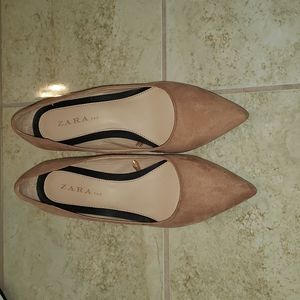 Zara Peachy Beige Heels EU35